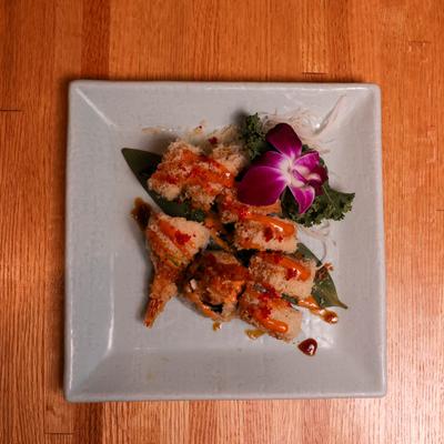 Crunchy Roll plate, top view.