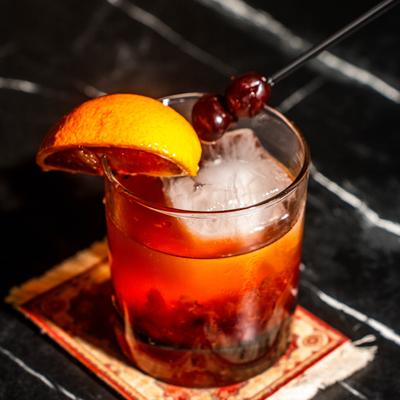 Blood orange old fashioned.