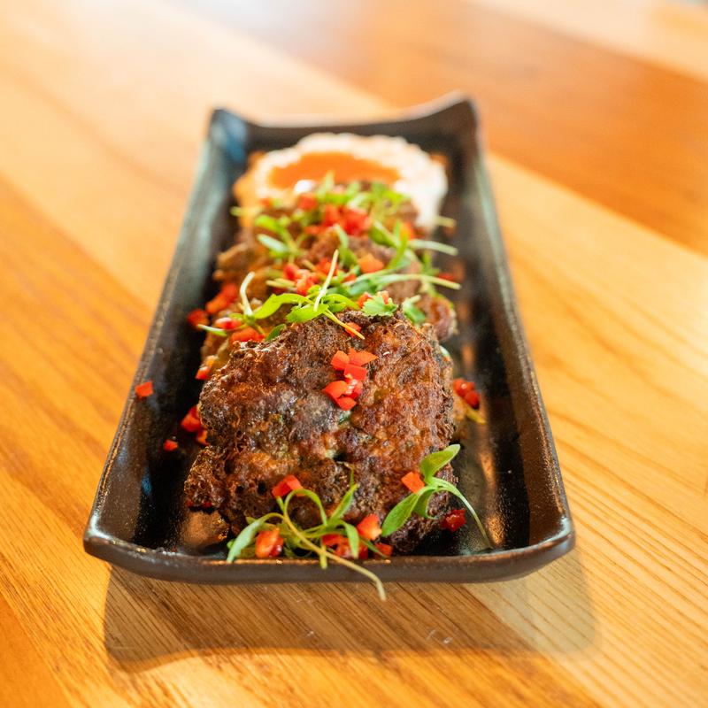 menu item 5 of 41, Roasted Broccoli and Parmesan Fritters