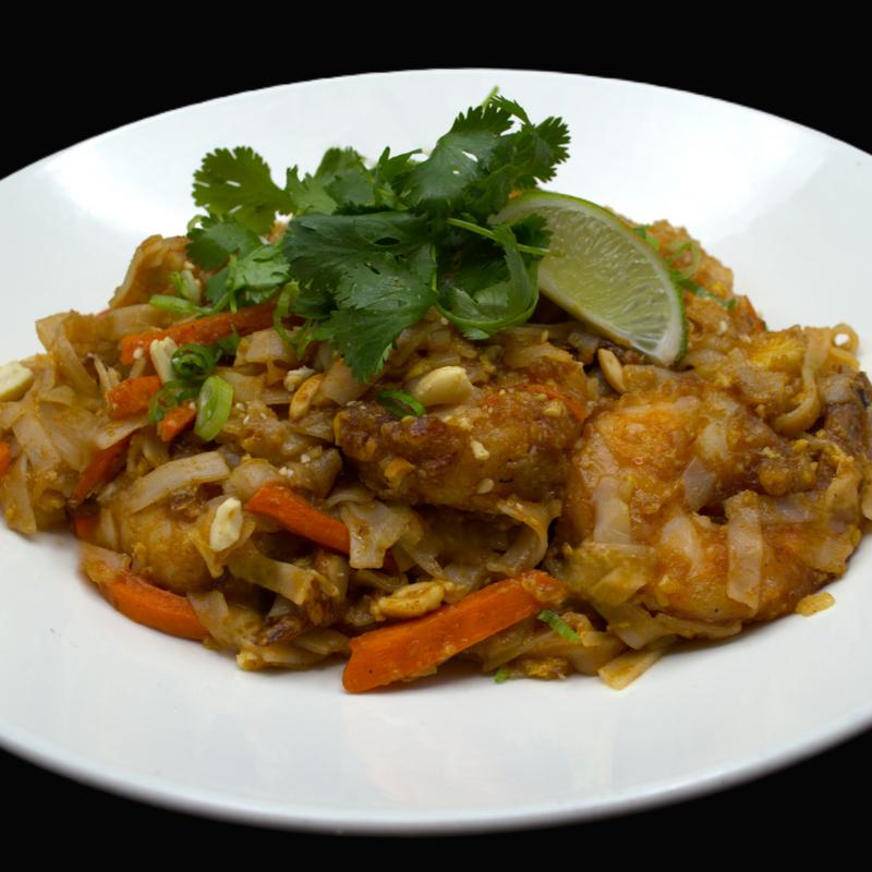 Stir Fried Pad Thai Noodles & Shrimp photo