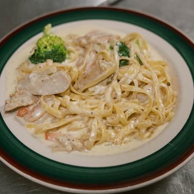 Fettuccine Alfredo.