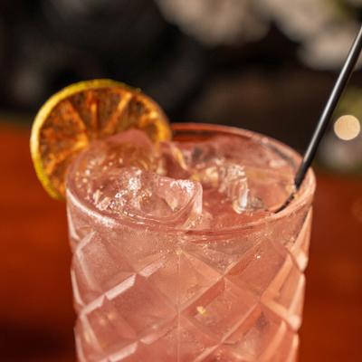 Chicha Morada drink, closeup.