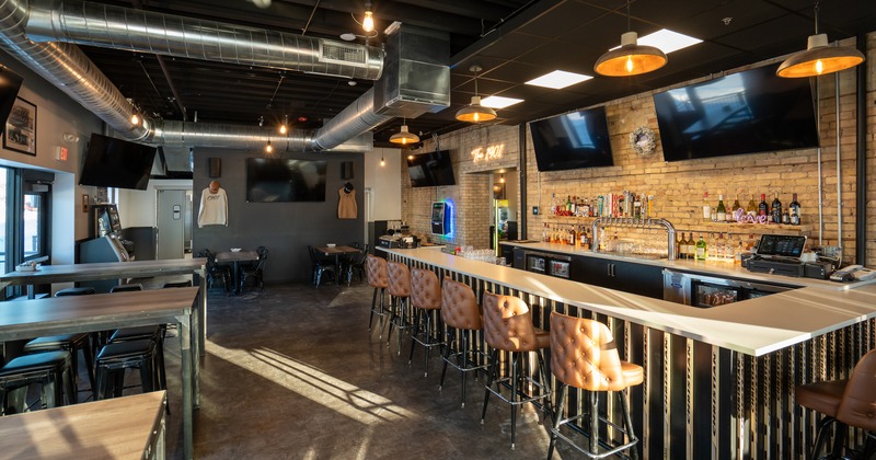 Interior, bar, stools