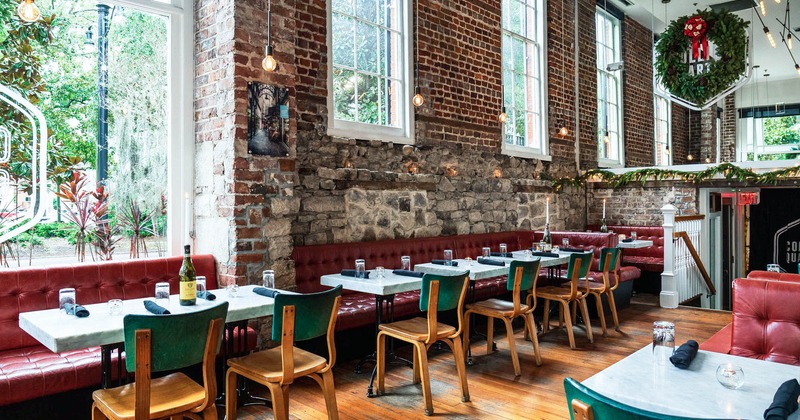 Button tufted leather seating and chairs