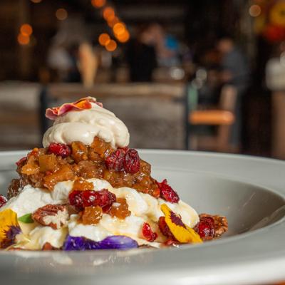 Fresh Fruit and Greek Yogurt Bowl.