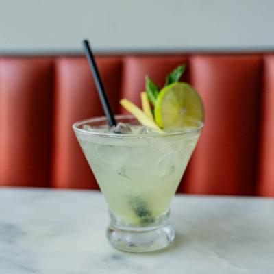 Moscow Mule in a glass.