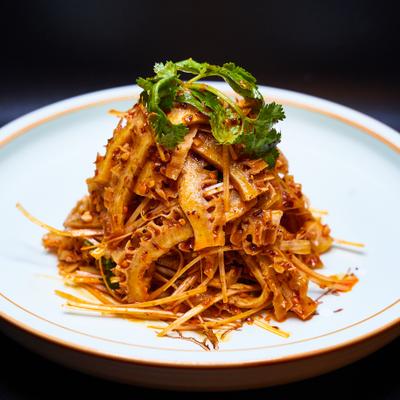 Spicy beef trips strips photo