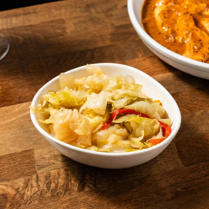 menu item 9 of 10, Cabbage (V, GF)