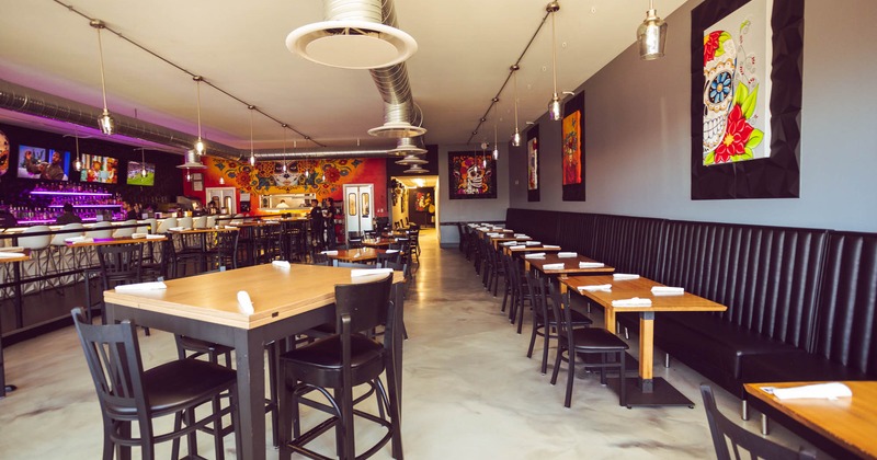 Interior space, seating area