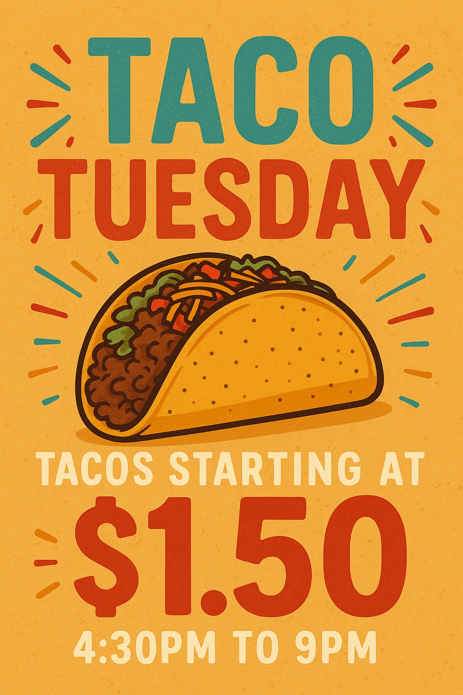 Taco Tuesday!!! Tacos starting at $1.50** event photo