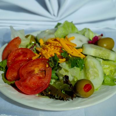 House salad, served.