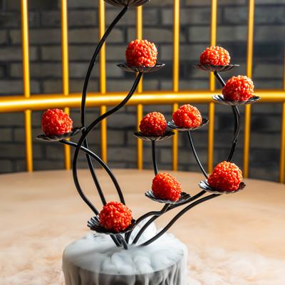 Lychee shrimp balls.