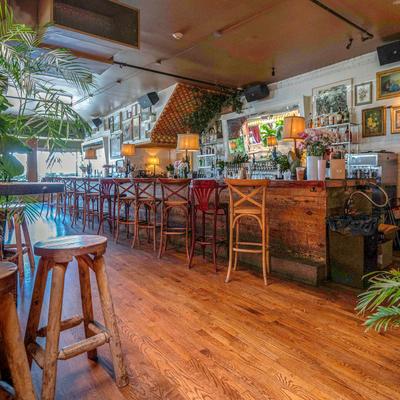 The restaurant's interior.