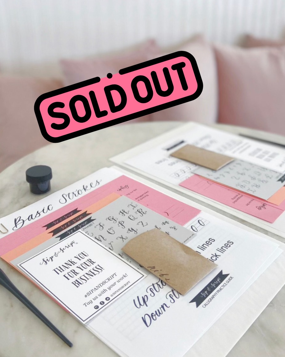 Sip & Script Calligraphy Class event photo