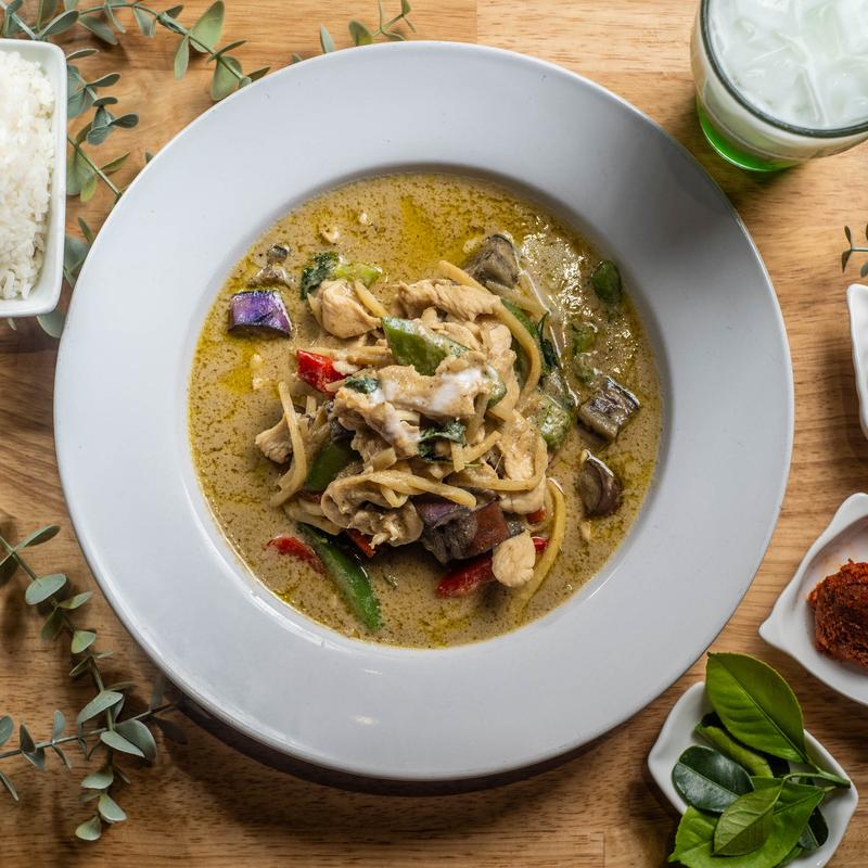 menu item 6 of 9, 51. Green Curry (S, GF)