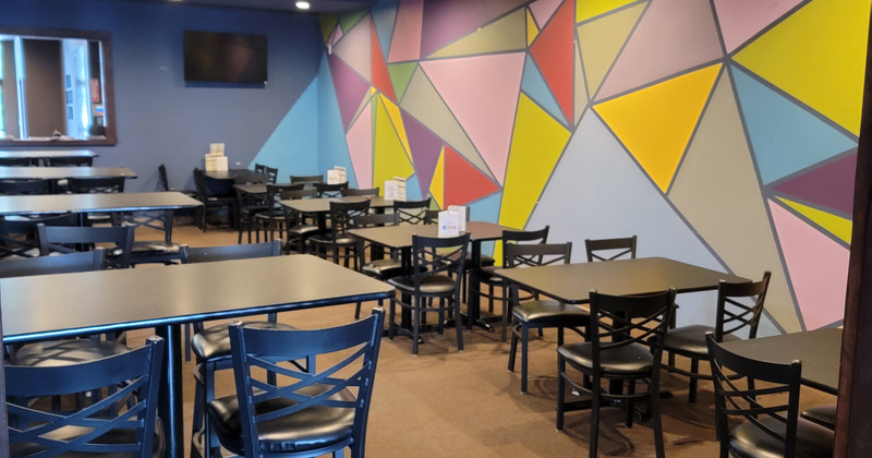 Interior, dining tables