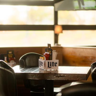 Interior, diner table.