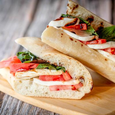 Caprese sandwich.