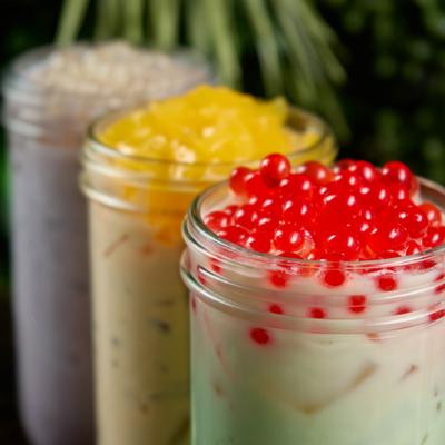 Assorted Boba Teas.