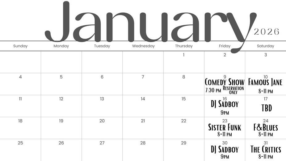 January '26 Live Music event photo