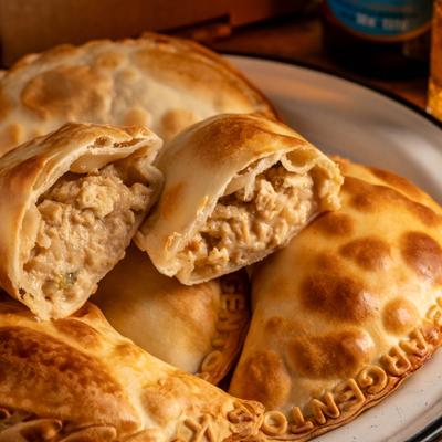 Argentine-style chicken empanadas.