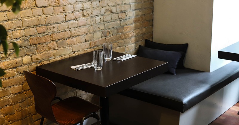 Interior, seating place near wall