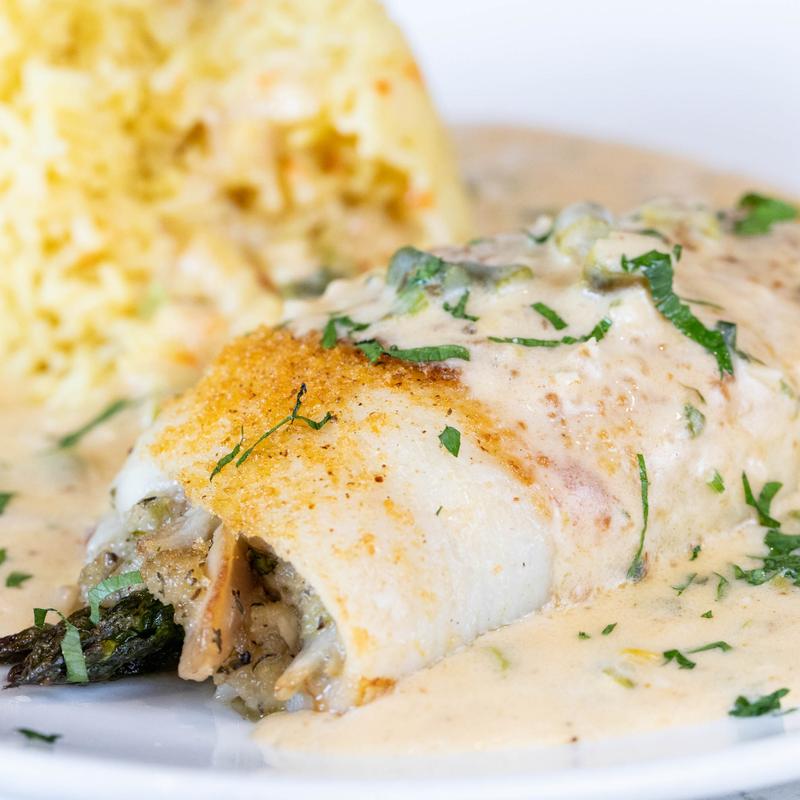 menu item 7 of 7, Stuffed Filet Of Sole