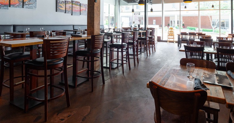 Interior bar seating area