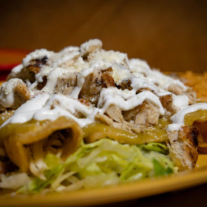 menu item 9 of 12, Enchiladas