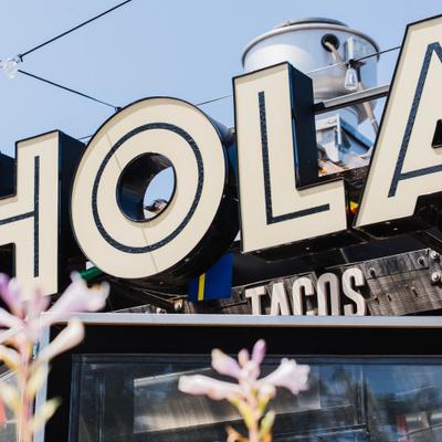 Restaurant outdoor signage.