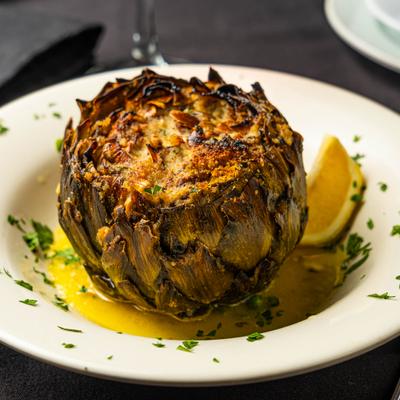 Stuffed artichoke.