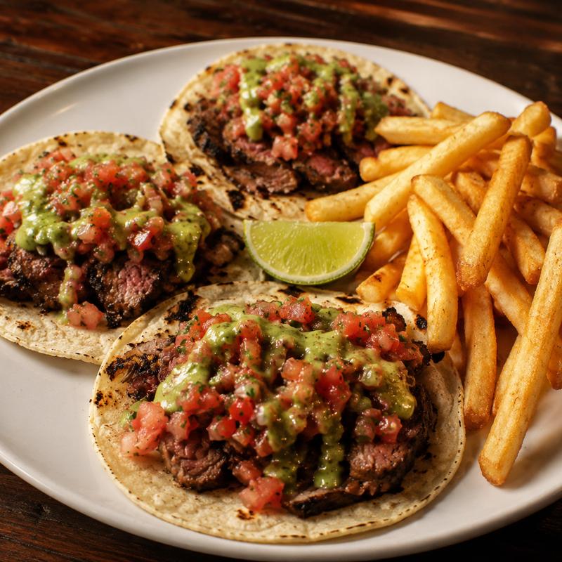 GRILLED FLANK STEAK TACOS photo