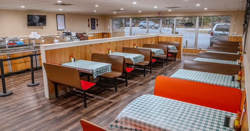 Interior, dining area