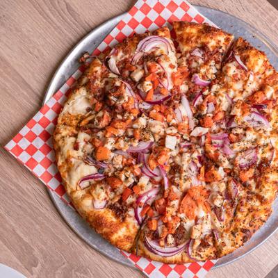 Chicken Bacon Ranch Pizza.