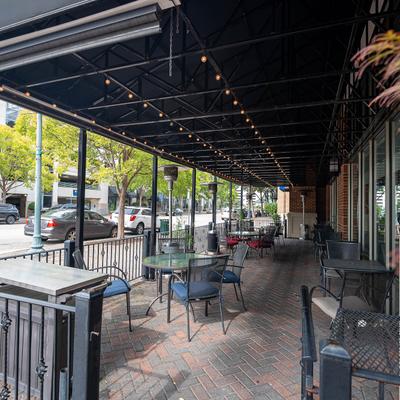 Outdoor seating area.