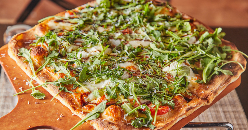 Pizza with extra vegetables