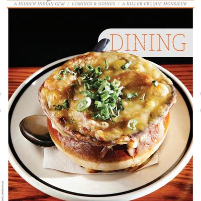 French onion soup served.