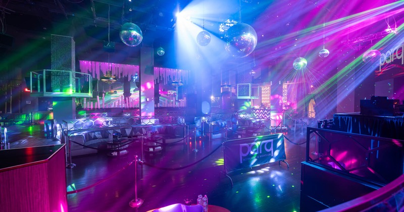 Interior, nightclub, seating area