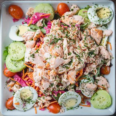 Salmon Salad with Vinaigrette.