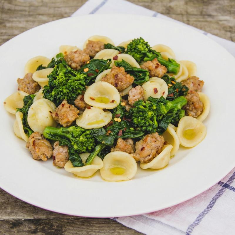 Orecchiette Sausage and Broccoli rabe photo