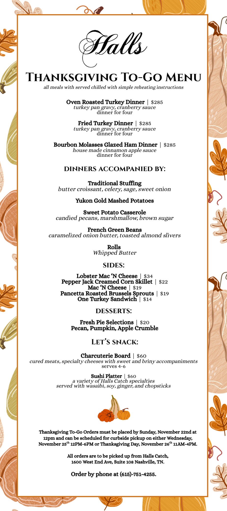 Thanksgiving Dinner & Thanksgiving To-Go in Nashville event photo