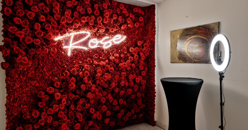 Interior, tables lined up