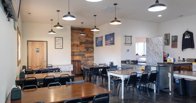 Interior, dining area