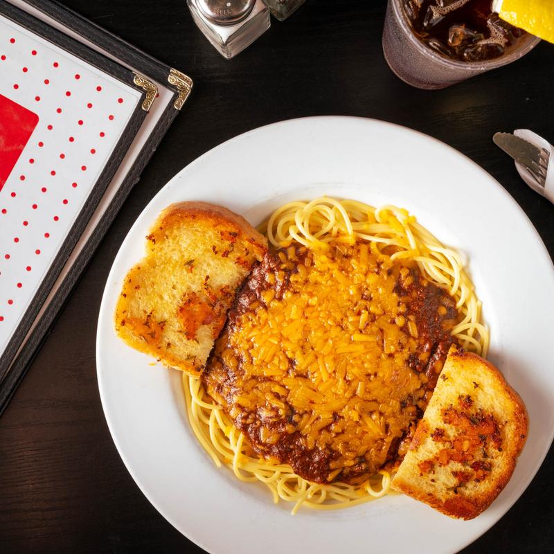menu item 4 of 4, Bob's® Famous Chili Spaghetti