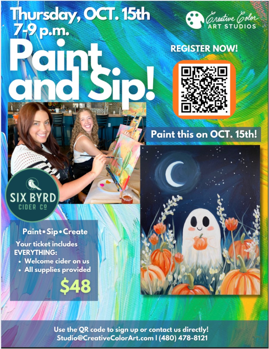 👻🎨 Paint & Sip - Arcadia event photo 5