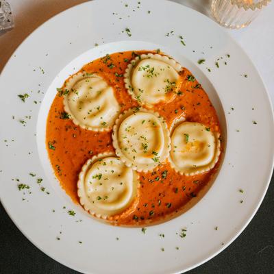 Lobster Ravioli, top view