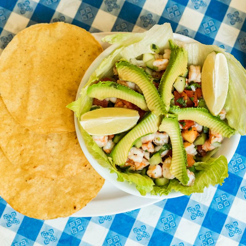 Shrimp Ceviche Tostada photo