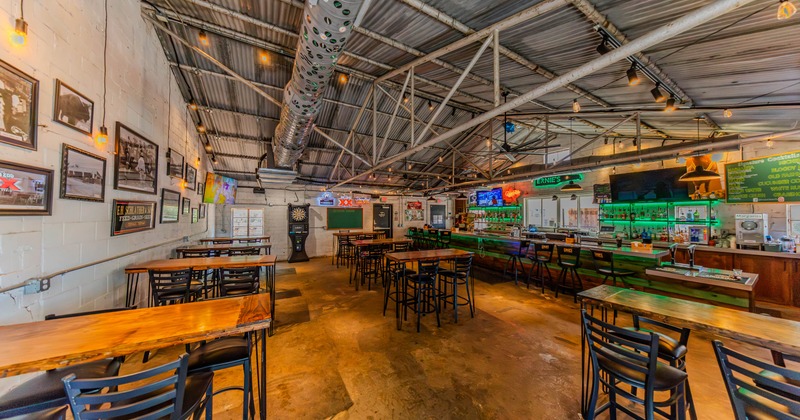 Bar interior, wide view