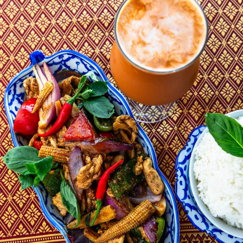 menu item 22 of 24, 38. Pad Kra Praw (Spicy)