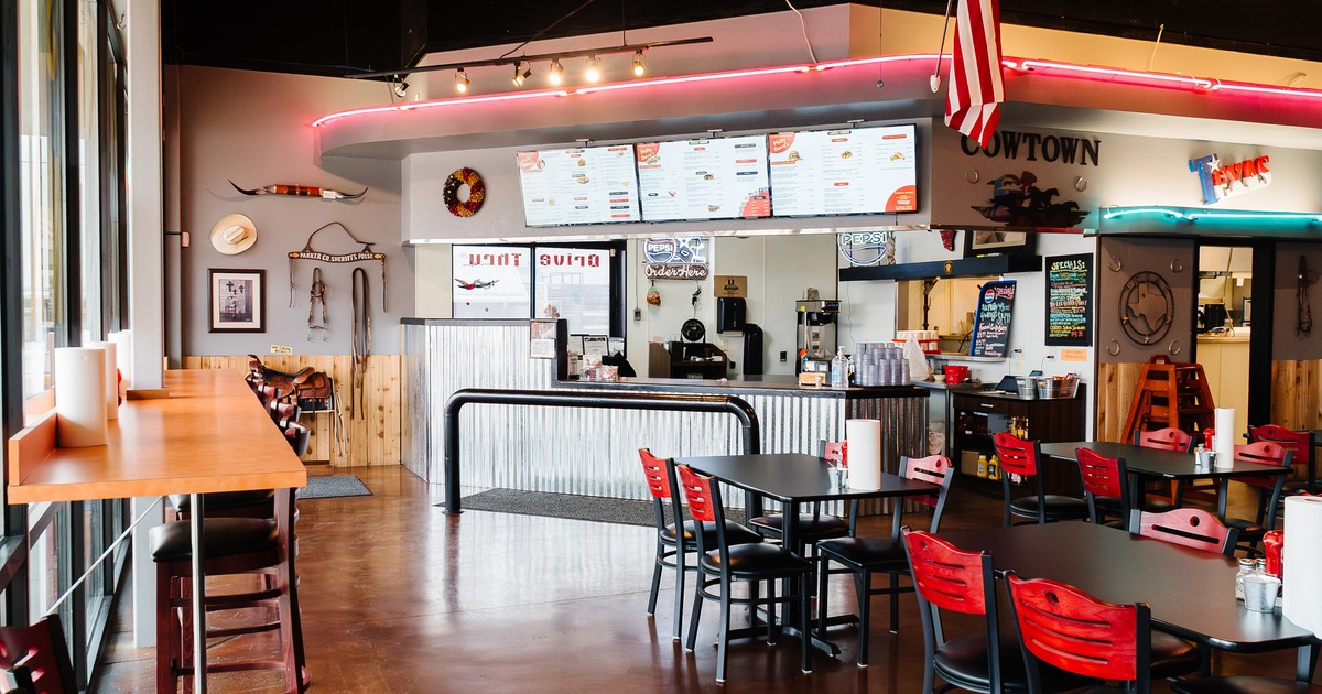 Interior dining area and order counter